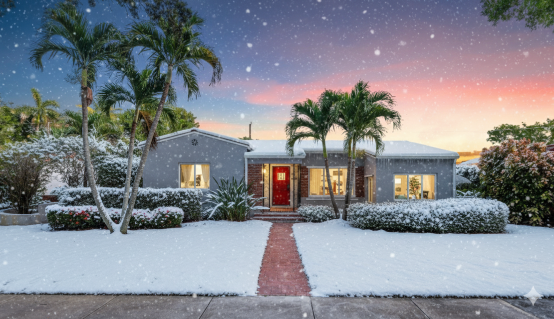 Snowy Winter In Miami Shores?